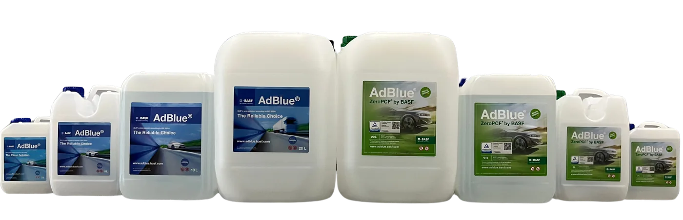 La gamme AdBlue® by BASF de 2 à 20 litres